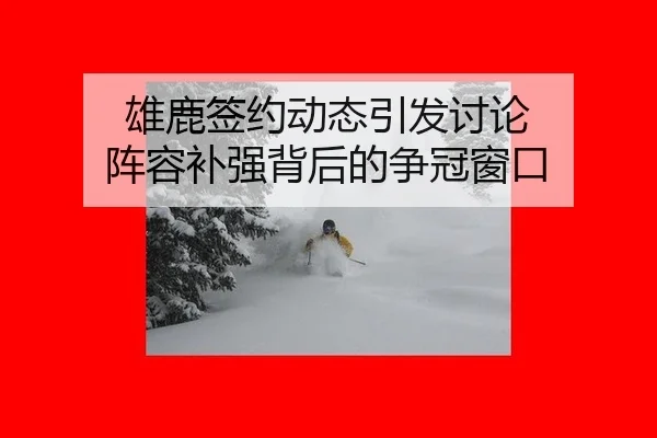 雄鹿签约动态引发讨论 阵容补强背后的争冠窗口